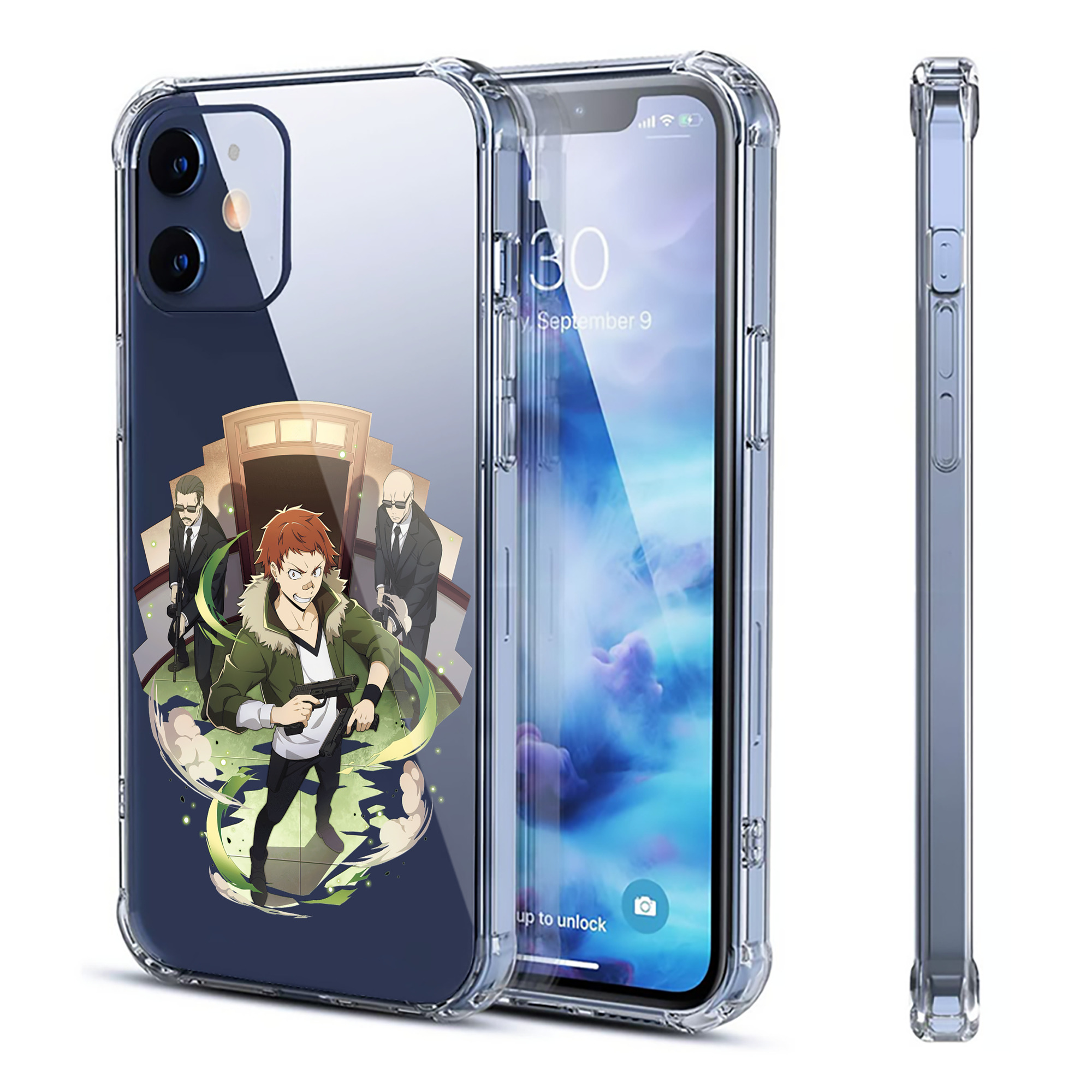 （画像用） 文豪ストレイドッグス Bungo Stray Dogs 【iPhone 12シリーズ対応】透明スマホケース（クリアソフトケース）